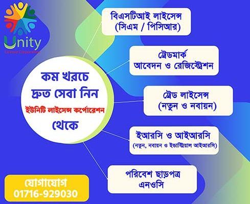 All types of government licensing services in Bangladesh