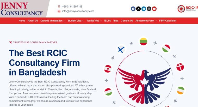 Jenny Consultancy Best RCIC Consultancy Firm in Bangladesh