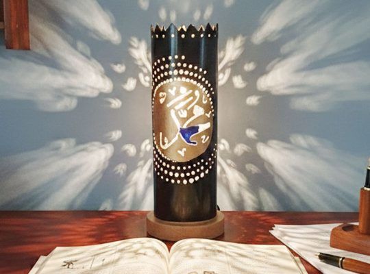 Home made table lamp