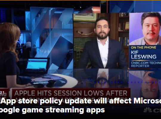 App Store that will have an impact on streaming sports offerings from Google and Microsoft