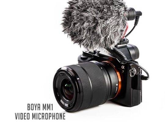 BOYA MM1 Microphone- Vlogging & YouTube Video Microphone For Smartphone, PC DSLR- (BOYA BY-MM1)