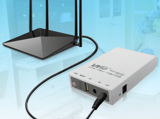 WGP Mini UPS- Router + ONU Backup Up To 8 Hours (5V, 9V, 12V Output)