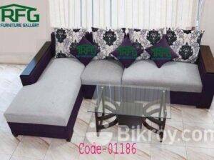 Code:- 01186 New L- Shape sofa, design available in stock