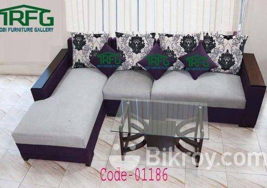 Code:- 01186 New L- Shape sofa, design available in stock