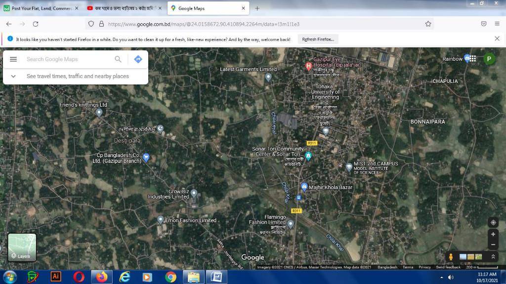 4 BR, 1250 ft² – 2 katha land and 4 storied buildin sell gazipur