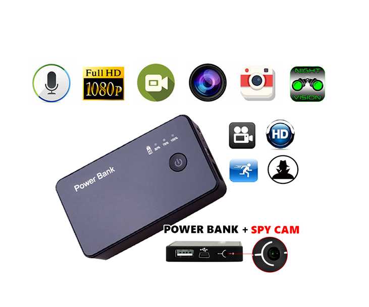 IP Camera Powerbank 4K Wifi Camera H8